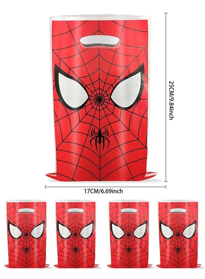 SPIDERMAN 20PCS Blue Spider-Man Themed Birthday Party Supplies, Cartoon Candy Bag, Tote Bag, Kids Gift Bag, Adult Birthday Party Decorations, Red - Image 2